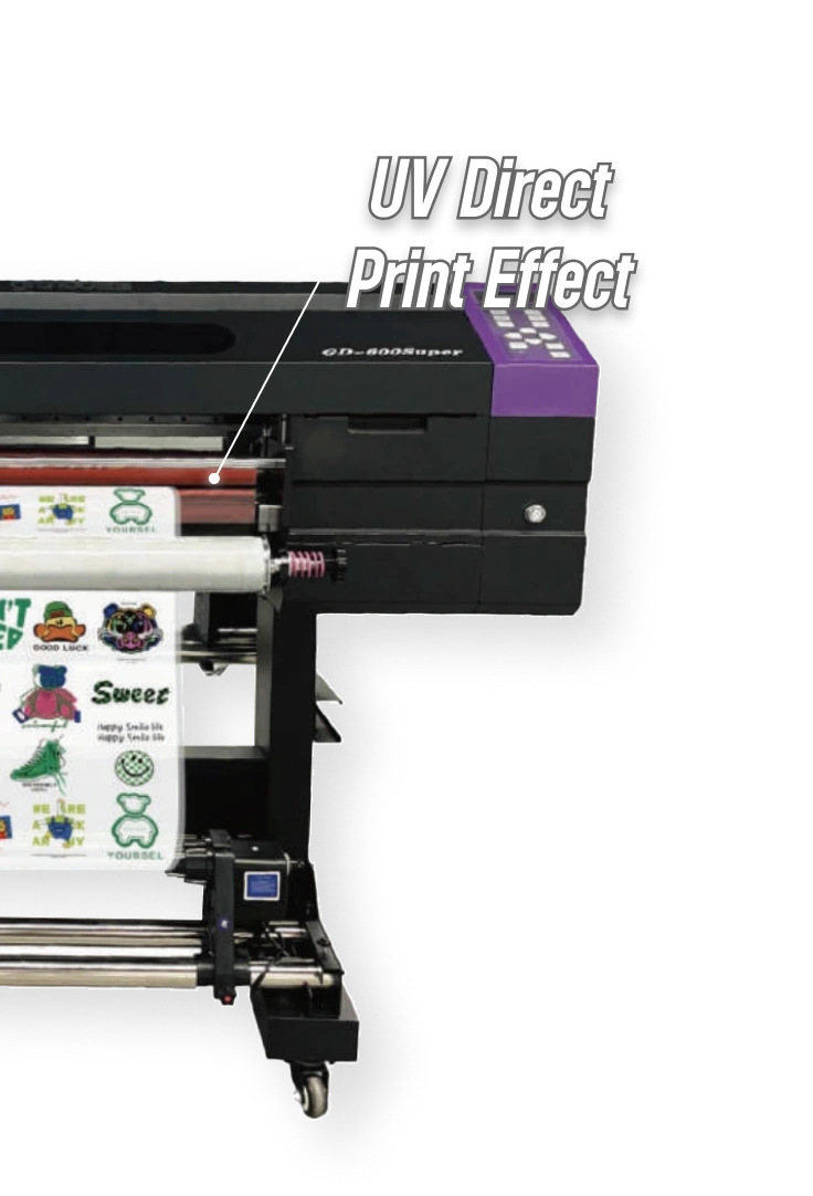 uv direct print effect grando gd600 uv dtf