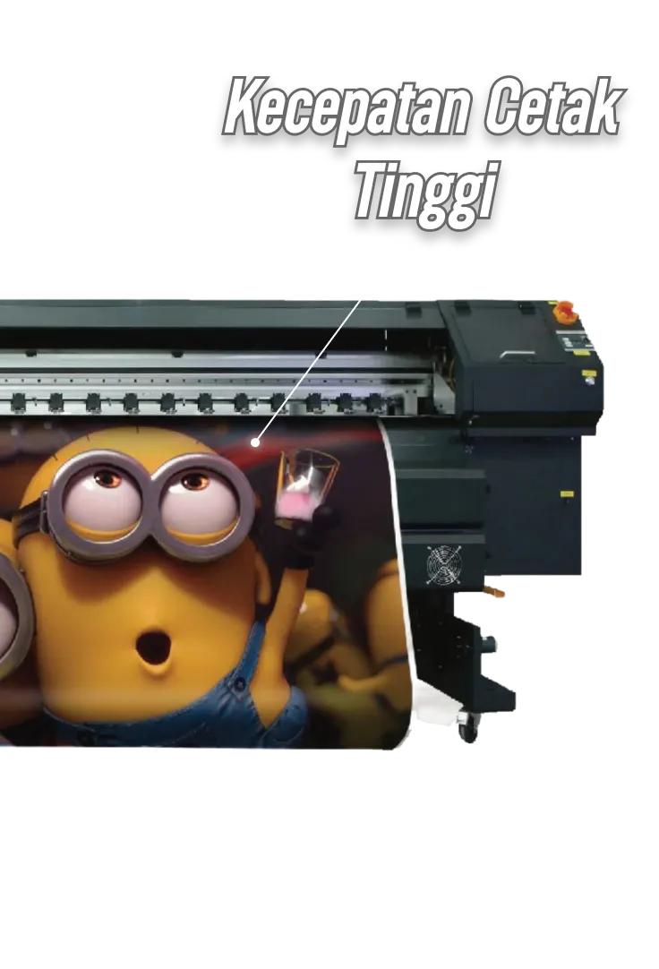 kecepatan cetak tinggi solvent
