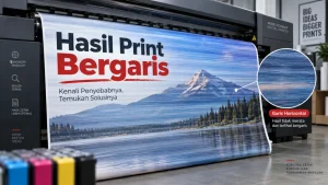 Hasil Print Bergaris