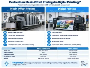Perbedaan Mesin Offset Printing dan Digital Printing