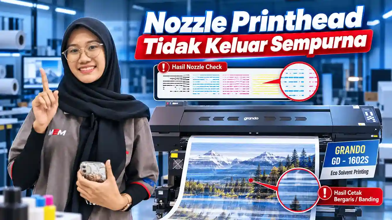 Nozzle Printhead Tidak Keluar Sempurna