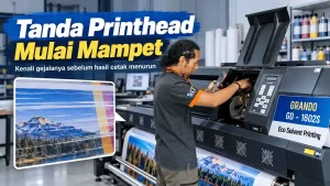 tanda printhead mampet