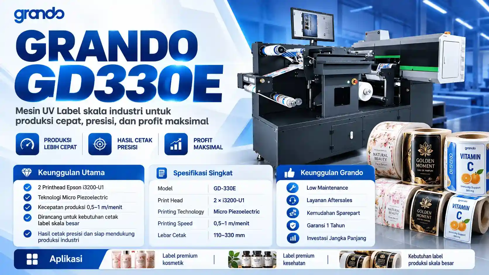 GD-330E UV Label